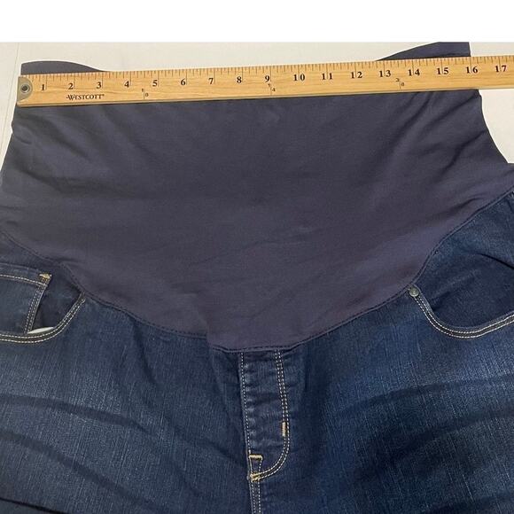Old Navy Maternity Skinny Jeans Full Panel Dark Wash‎ Denim Size 18R - Picture 3 of 11
